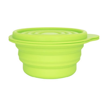 Mastrad Multi-Use Collapsible Silicone Green Salad Bowl Set